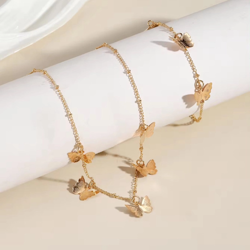 Product image KAHASIL - Kalung Titanium Wanita Anti Karat Luntur Rantai Fashion Style Korea Butterfly KH020 all variant GOLD